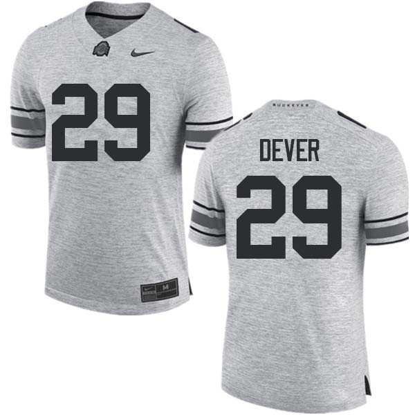 Ohio State Buckeyes #29 Kevin Dever Men Stitched Jersey Gray OSU76251